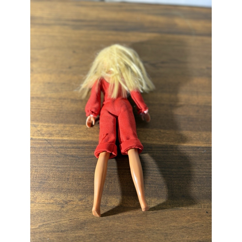Vintage 70s Mattel Skipper Doll Blonde Bangs Blue Eyes Red Jumpsuit Retro⁠ - Picture 14 of 14